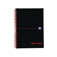 Black n Red Wire A-Z Notebook A5 Pk5