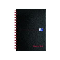 Black n Red Notebook A5 Feint Pk5 100080220