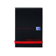 Black n Red HB Elast Notebk A7 Pk10