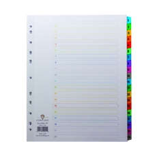 Concord Index 1-20 A4 EW Multicolour