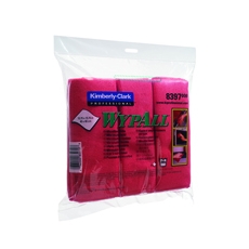 Wypall Microfibre Cloth Red Pk6 8397