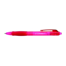 Q-Connect Retractable B/P Pen Red