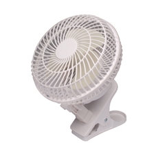 Q-Connect 6 Inch Clip On Fan White