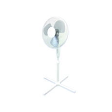 Q-Connect 16 Inch Pedestal Fan White