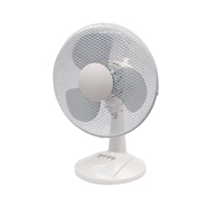 Q-Connect 12 Inch Desk Fan White