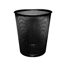 Q-Connect Mesh Waste Basket Black