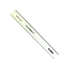 Q Connect Ruler 30cm Clear Pk10