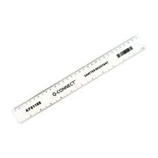 Q-Connect Ruler Shatterproof Plastic