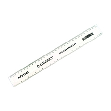 Q Connect Ruler Shatterprf 30cm Pk10