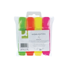 Q-Connect Highlighter Pen Asst P4