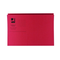 Q-Connect Sq Cut Folder Fc Red Pk100