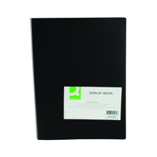 Q-Connect Display Book 40 Pocket Blk