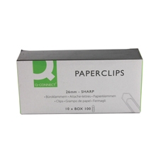 Q-Connect Paperclip 26mm Pk1000