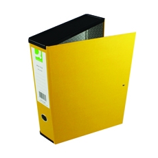 Q-Connect 75mm Box File FC Ylw Pk5