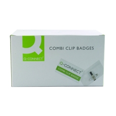 Q-Connect Combi Badge 40x75mm Pk50