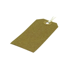 Strung Tag 82X41 Buff Pk1000