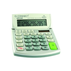 Q-Connect Semi-Desktop Calc 12-Digit