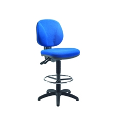 Arista Draughtsman Chair Fixed Blue