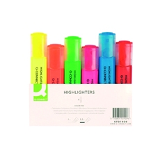 Q Connect Sq Highlighters Ast Pk6