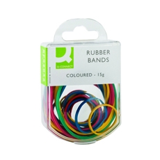 Q-Connect Rubber Bands 15gm Ast Col