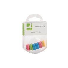 Q-Connect 20mm Assorted Magnet Pk60