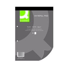 Q-Connect Plain Refill Pad A4 Pk10