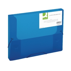 Q-Connect Elastic 25mm Folder A4 Blu