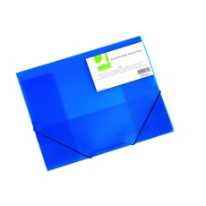 Q-Connect Elasticated Folder A4 Blue