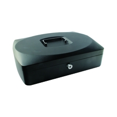 Q-Connect 10 Inch Black Cash Box