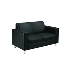 Avior Exec Rcpn Sofa Leather Black