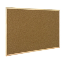 Q-Connect Cork Board Wooden Frame