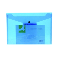 Q-Connect Doc Folder A4 Blue Pk12