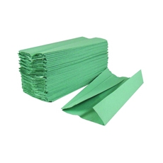 2Work 1-Ply Hand Towel Green Pk2880