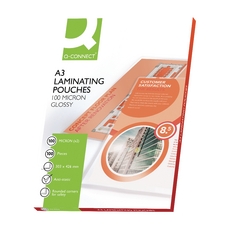 Q-Connect Laminating Pouch A3 Pk100