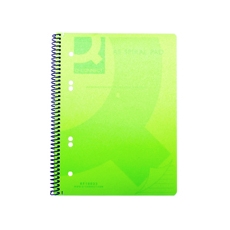 Q-Connect PP Spiral Pad A5 Green Pk5