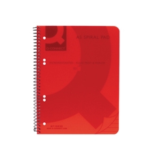 Q-Connect PP Spiral Pad A5 Red Pk5