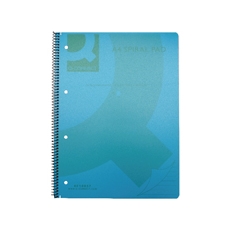 Q-Connect PP Spiral Pad A4 Blue Pk5