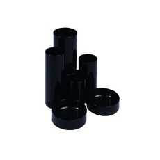 Q-Connect Tube Desk Tidy Black