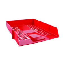 Q-Connect Letter Tray Plastic Red