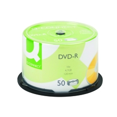 Q-Connect DVD-R 4.7GB Cake Box Pk50