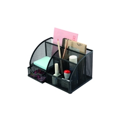 Q-Connect Curved Dtop Organiser Blk