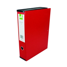 Q-Connect 75mm Box File FC Red Pk5