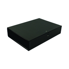 Q-Connect 75mm Box File FC Black Pk5