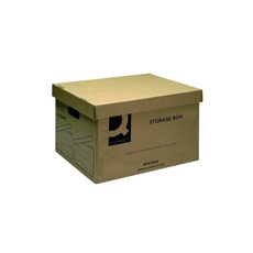 Q-Connect Brown Storage Box Pk10