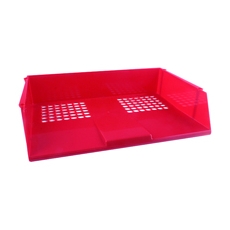 Q-Connect Wide Entry Letter Tray Red