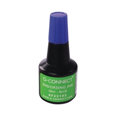 Q-Connect Endorse Ink 28ml Blu Pk10