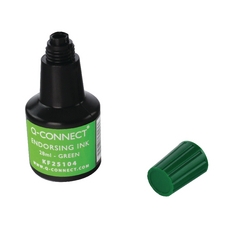 Q-Connect Endorse Ink 28ml Grn Pk10