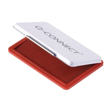 Q-Connect Stamp Pad Mtl Case Med Red