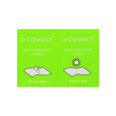 Q-Connect Wet and Dry Wipes Pk20