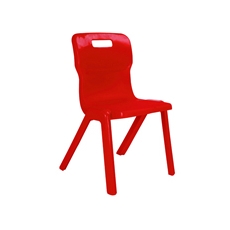 Titan One Piece Clsm Chair Red